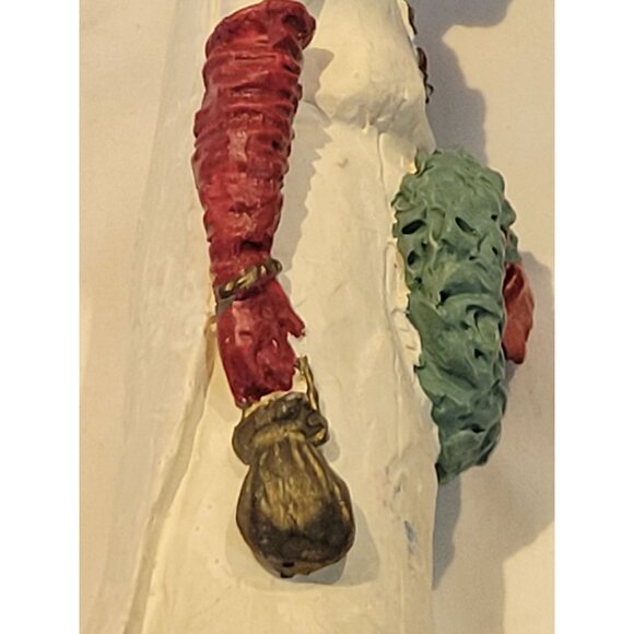 Vintage Hanford Crumpleton Elderly Woman Resin Figurine 1991 Wreath  Roses - Picture 8 of 10